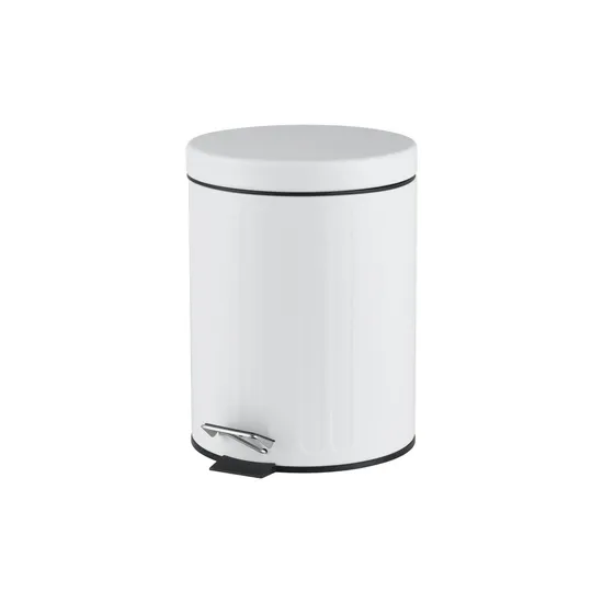 3 5 8 12 20 30 50 litros de aço inoxidável cor branca lata de lixo com pedal