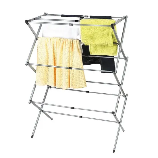 Rack de roupas dobrável Rack de roupas de alumínio